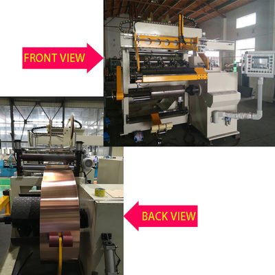 Automatic PLC Control Low Voltage Transformer Foil Winding Machine With Cutter