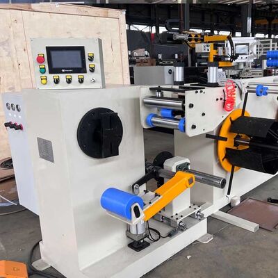 Transformer Foil Winding Machine met 0,2-2,0 mm koperfolie 500 mm folie geleider ID en verstelbaar tot 35 rpm
