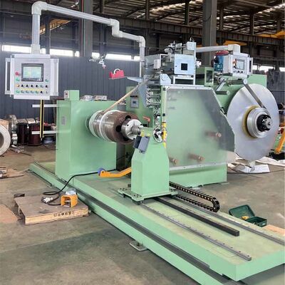 Automatische HV folie wikkeling machine met 200 t/min snelheid, 1500 kg maximaal spoelgewicht en TIG-lassen eenheid