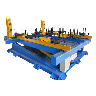 10 ton capaciteit Hydraulische kern montage tafel met 90° kantelsysteem en verstelbare kolom afstand