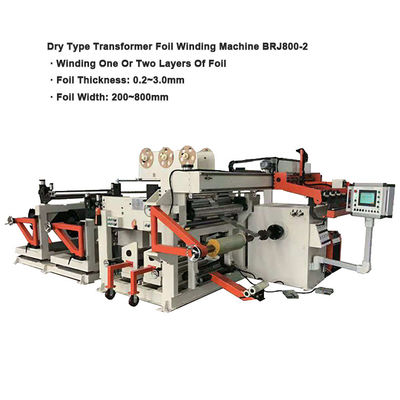 PLC Controle de Droge Type Windende Machine van de Transformatorfolie met Koperfolie